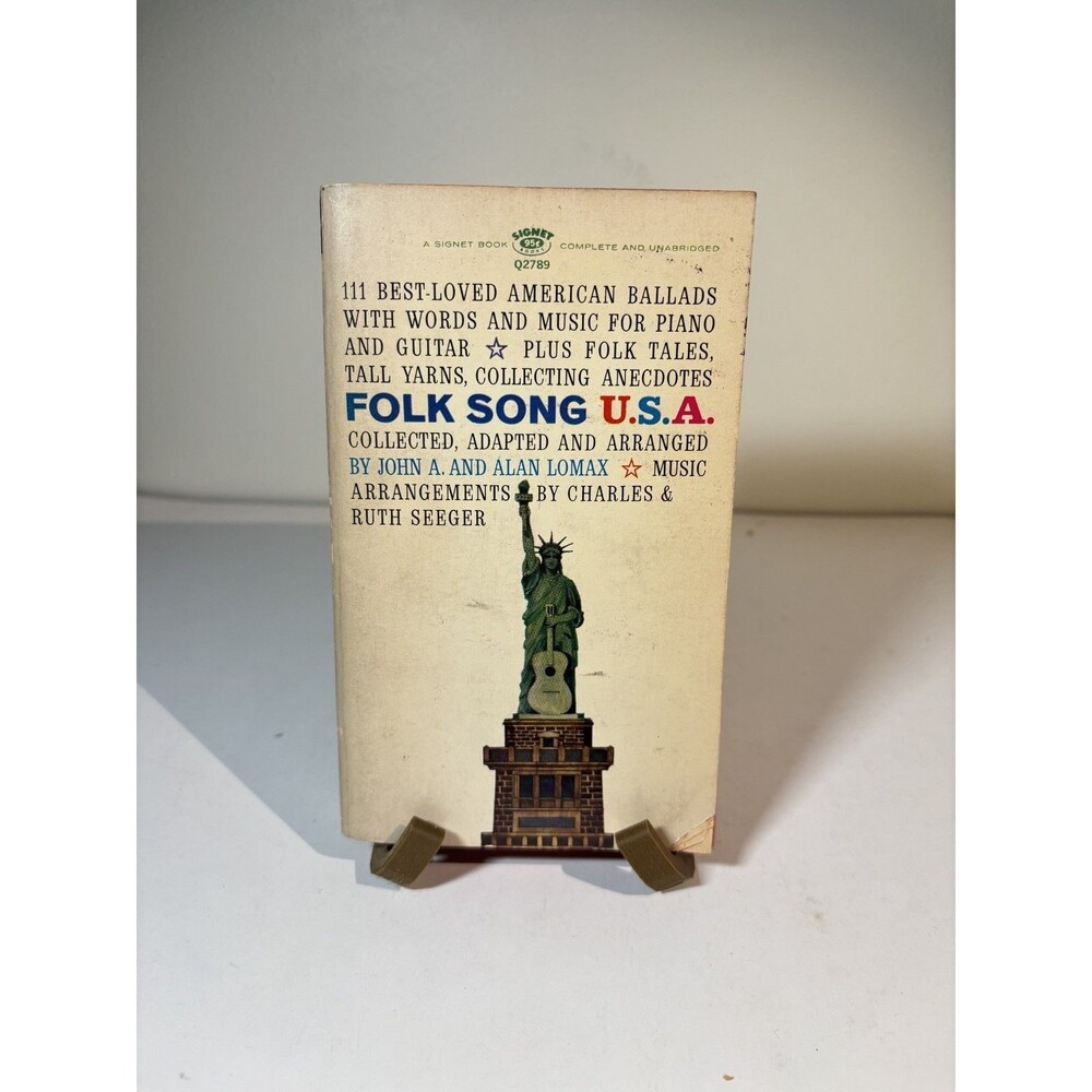 Folk Song USA by John & Alan Lomax (1966) 1st Ed 1st Pr Paperback V GOOD